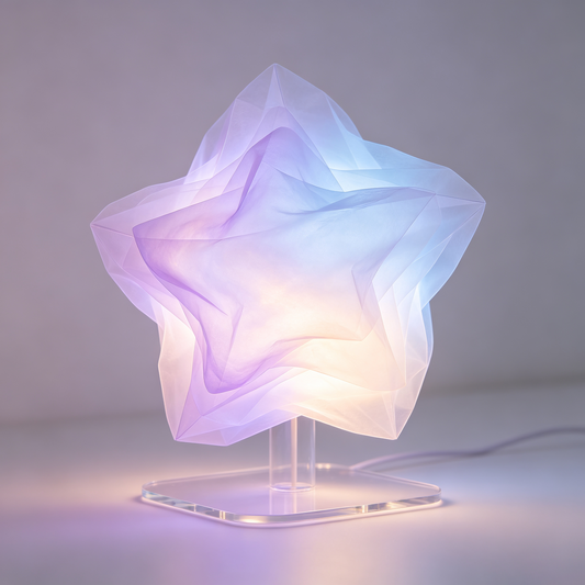 Gradient Origami Star Table Lamp
