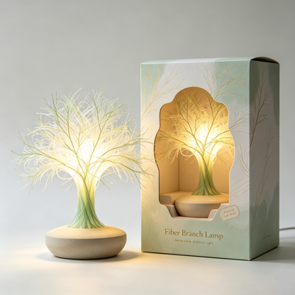 Misty Grass Elf Tree Table Lamp