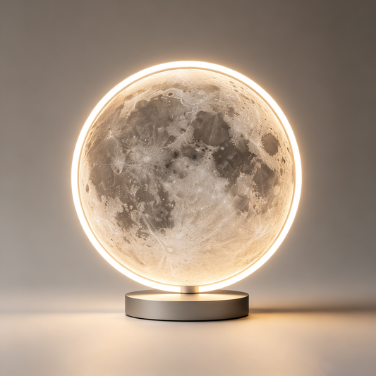 Halo Ring 3D Moon Table Lamp