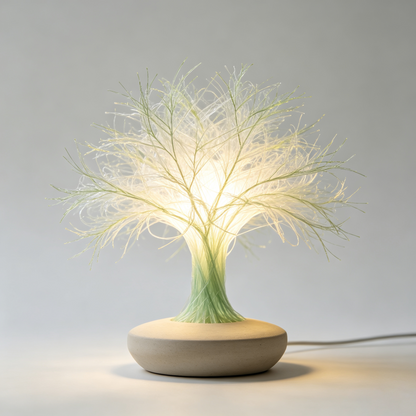 Misty Grass Elf Tree Table Lamp